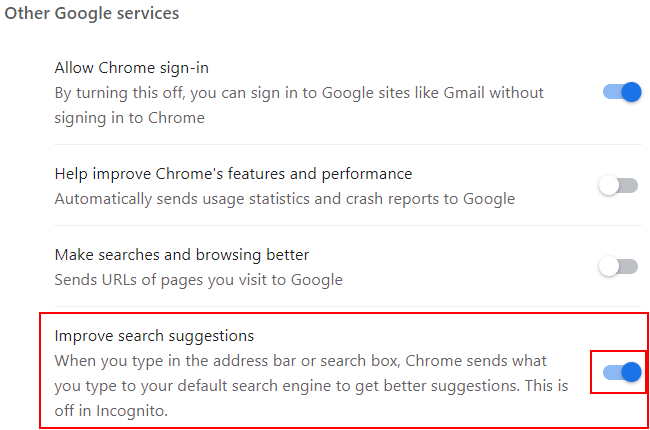 How To Disable Search Suggestions In Chrome And Edge