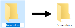 How to change the location of the Screenshots folder in Windows 10
