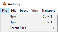 audacity ffmpeg file