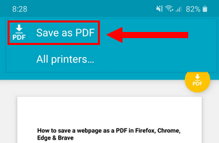 How to save a webpage as PDF in Firefox, Chrome, Edge & Brave