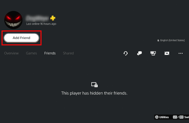 Add recent player as friend on PS5