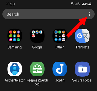 App list menu icon