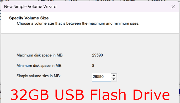 Check maximum disk space in Windows Disk Management