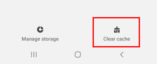 Clear the cache of Brave browser on Android