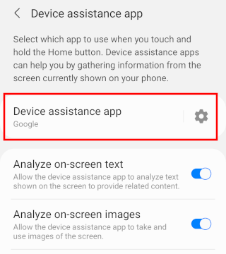 Device assistant app