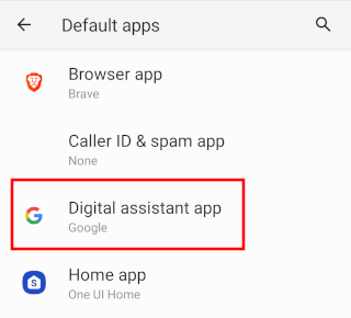 Digital assistant app