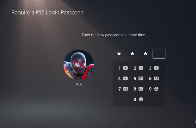 Enter the new passcode one more time