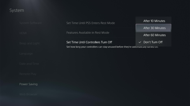 Make the PS5 controller turn off automatically after inactivity