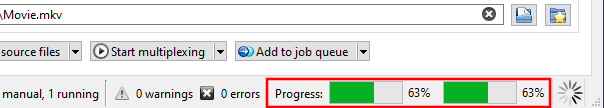 MKVToolNix progress bar