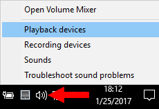 open windows sound settings