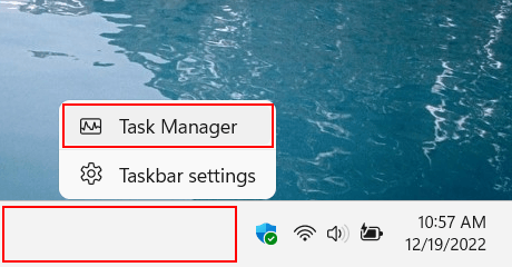 Open Windows Task Manager