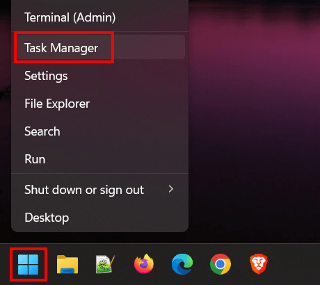 Open Windows Task Manager