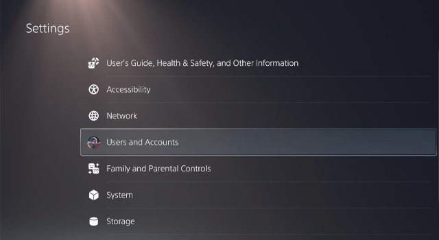 PlayStation 5 Users and Accounts