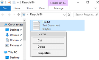 search for deleted file in windows recycle bin