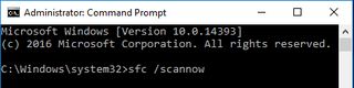 sfc /scannow command