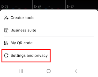 TikTok Settings and privacy