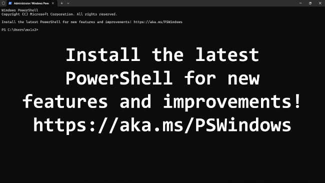 Remove the PowerShell update message in Terminal & PowerShell